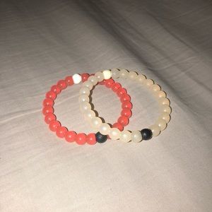 Red and Clear Lokai Bracelets